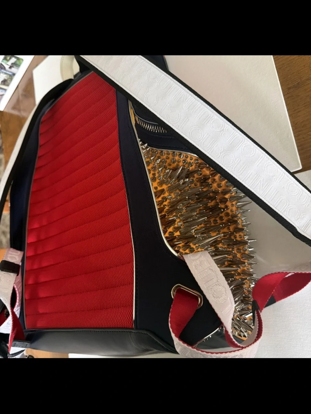 Unisex Christian Louboutin x Otis Hope Carey   Limited edition funky backpack